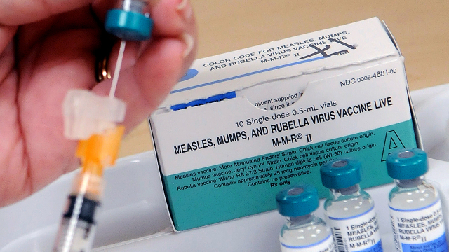Foto: Masern-, Mumps- und Röteln-Impfstoff, Gesundheitsamt von Orange County, Orlando, Florida